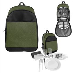 JH35014 Lakeside Picnic Set Cooler Backpack With Custom Imprint